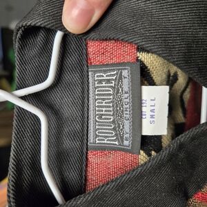 Women's Black and Red Vintage Rough Rider Vest